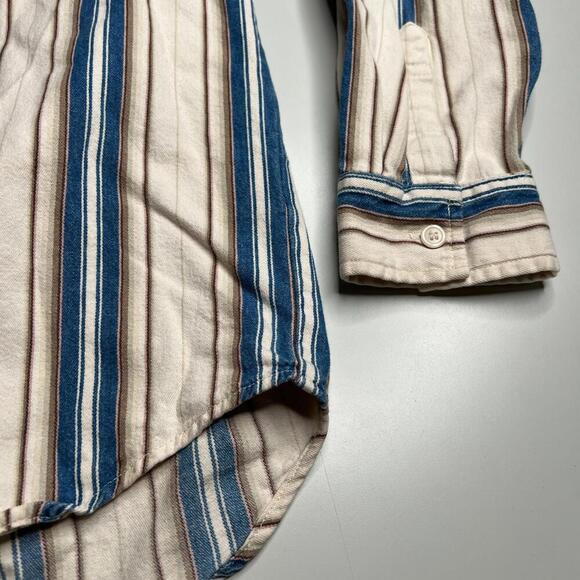 Vintage Guess Jeans Striped Button Up Shirt Men’s XL Long Sleeve Casual 90s Y2K - Picture 7 of 7